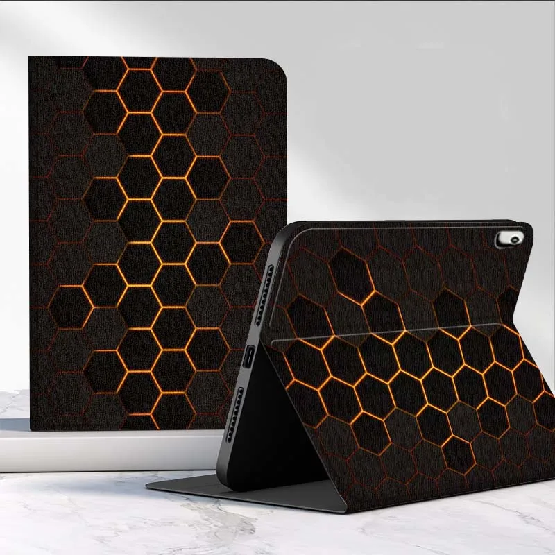 Patrón de fibra de carbono de panal para Huawei MediaPad MatePad Pro Air 12 X T5 T10S M6 M5 C5e SE 11 11,5 12,2 pulgadas funda para tableta - imagen 2