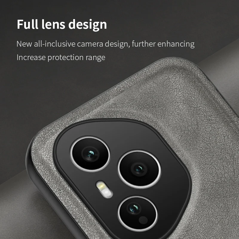 Para Huawei Honor 400 Pro funda de lujo de cuero PU funda protectora trasera magnética funda de teléfono para Honor 400 Lite carcasa de teléfono - imagen 3