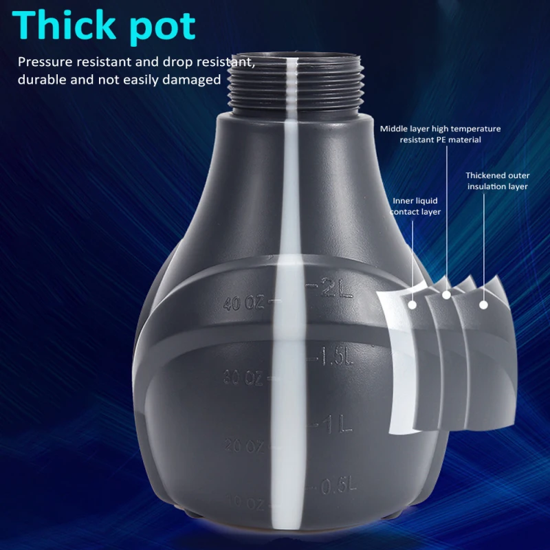 Pulverizador de espuma eléctrico para coche, pulverizador de espuma para detalles de coche, batería de 3000mAh, Escala de capacidad transparente y Visible para limpieza del hogar, 2L - imagen 4