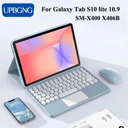 Para Samsung Galaxy Tab S10 Lite S9 FE 10,9 funda desmontable inalámbrica Bluetooth tabletas teclado soporte Folio cubierta para Tab S10