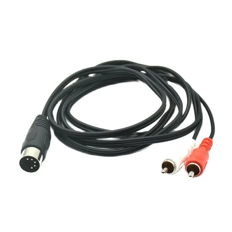 Cable MIDI DIN macho de 5 pines a 4 RCA 2, Cable de Audio con enchufe macho doble RCA para sistemas estéreo Naim Quad, enchufe macho DIN de 5 pines, el más nuevo de 0,5 m - imagen 5