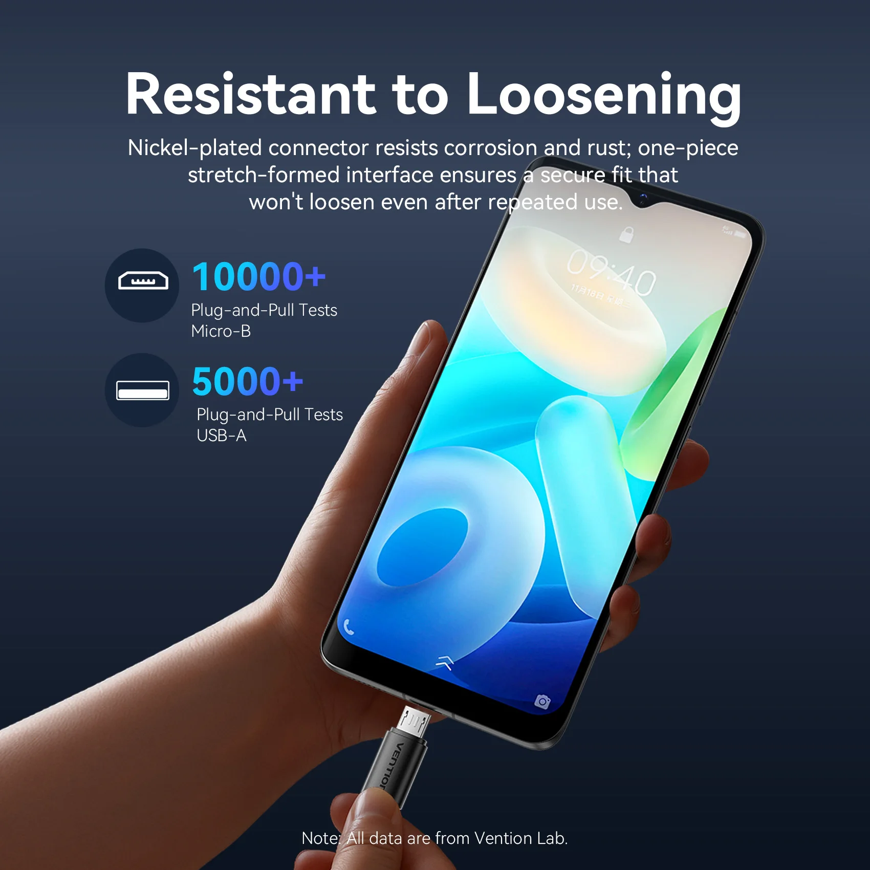 Vention USB Micro Cable de carga USB para Samsung Huawei P30 Xiaomi Redmi 4X Note línea de alimentación de datos Cable de datos de teléfono móvil carga - imagen 3