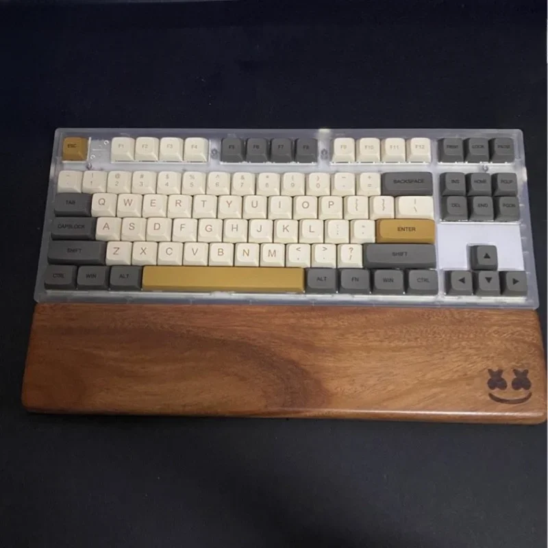Reposamuñecas para teclado de madera, reposamanos ergonómico con grabado personalizable de madera para accesorios de teclado mecánico 65% 75% 80% - imagen 2