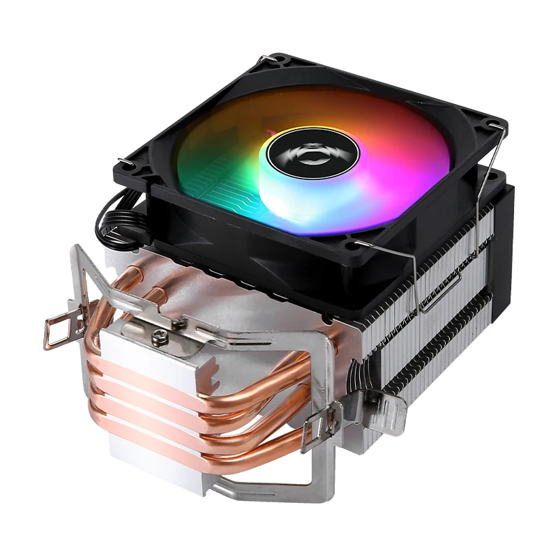 Ventilador de radiador QiuzAim 4/6 tubo de calor ventilador RGB 90mm enfriador de computadora procesador de CPU Compatible LGA2011 2066 115x1200 1700x79x99 AMD - imagen 4