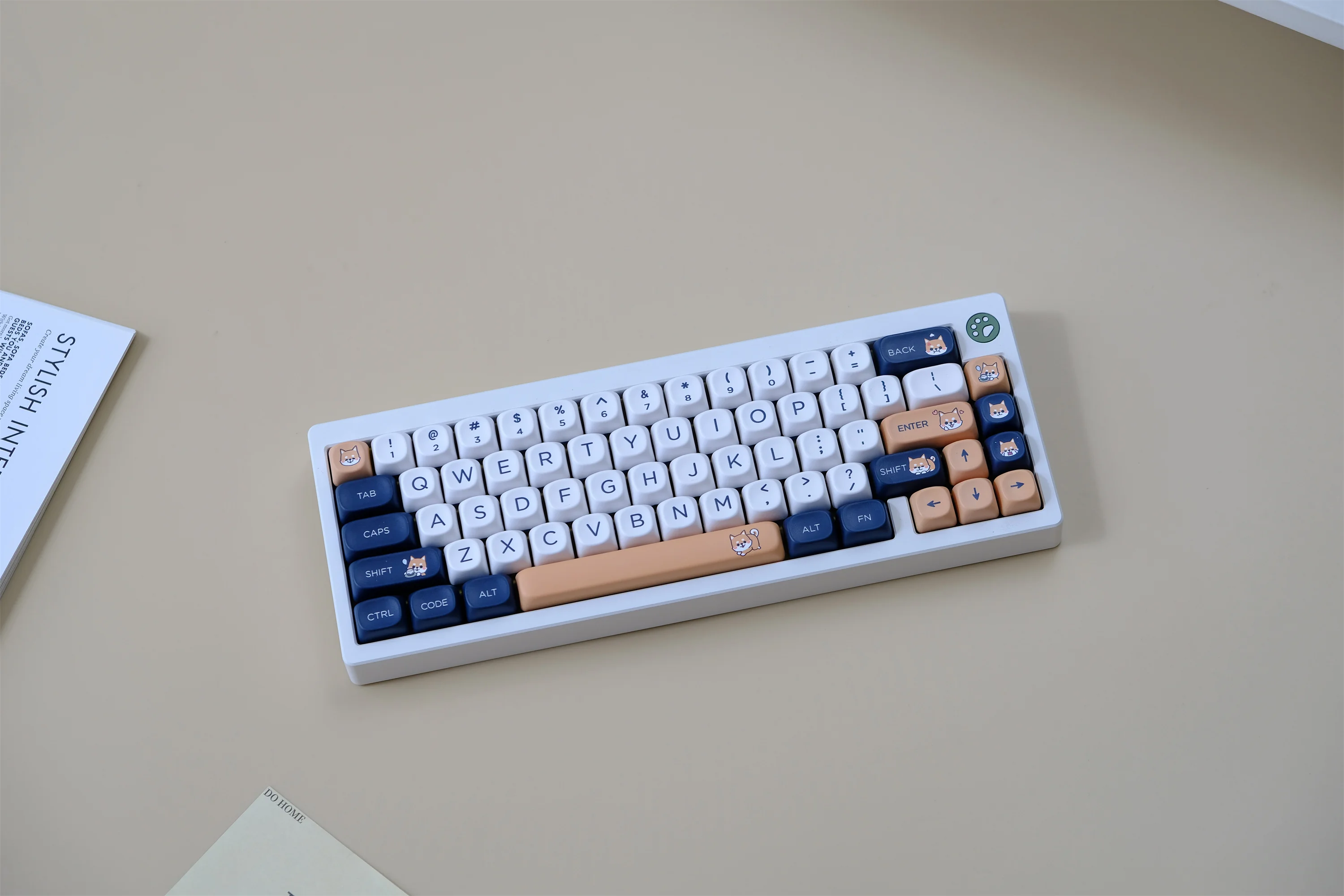Juego de teclas de 132 teclas para perro, Material PBT, perfil MOA, DYE-SUB, teclas personalizadas para teclado mecánico CHERRY MX Switch - imagen 2
