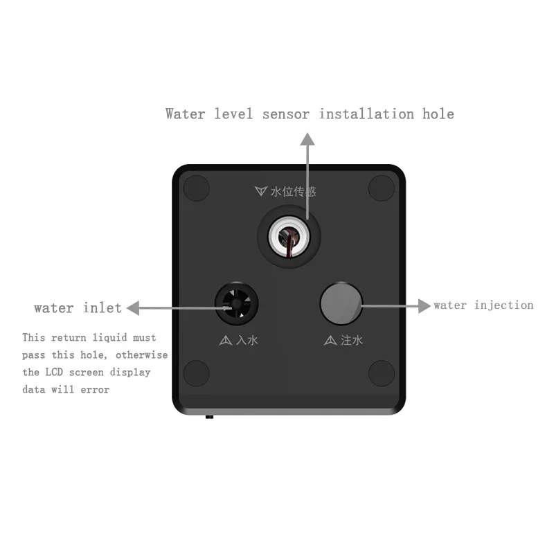 FREEZEMOD depósito de bomba AIO refrigerado por agua para sistema de refrigeración, puede configurar falta de agua/alta temperatura/alarma de apagado - imagen 4