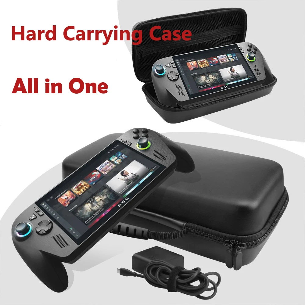 Estuche de almacenamiento grande para accesorios ROG Xbox ally X, bolso de mano de transporte duro todo en uno para Xbox ally cubierta de carcasa EVA impermeable - imagen 2