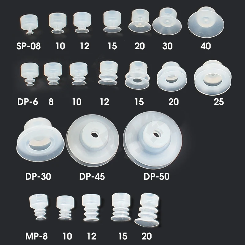 Ventosa de silicona de vacío grande SP/DP/MP, Robot de una sola capa, accesorios neumáticos industriales, boquilla de succión fuerte - imagen 4