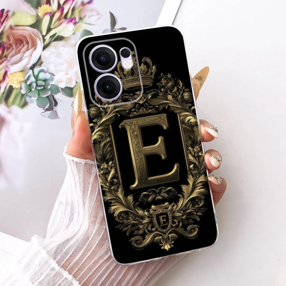 Para Oppo Reno 13F 5G funda Reno13 FS CPH2699 elegante corona letras cubierta suave funda de teléfono delgada para Oppo Reno13 F 4G Reno13F Fundas - imagen 3