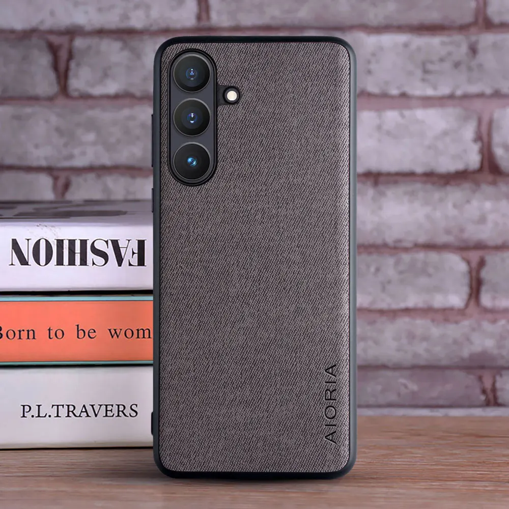 Funda para Samsung Galaxy S25 FE Leather Master Hard Textile Fashion Phone Cover para Samsung galaxy S25 FE Edge Ultra Plus - imagen 4