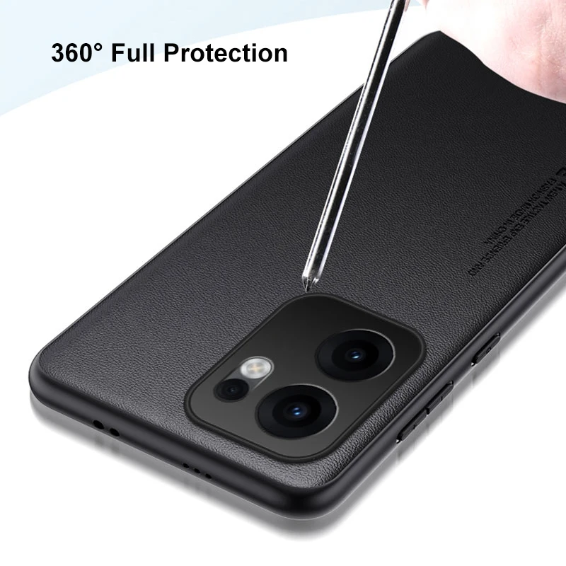 Funda de cuero PU de lujo para OPPO Reno 13F 13FS 5G, funda trasera de silicona con protección completa para teléfono OPPO Reno 13A 13F 4G Reno13F - imagen 4
