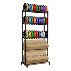 Soporte Filamento 3D BlQU Panda – Estantería Acero 5 Niveles