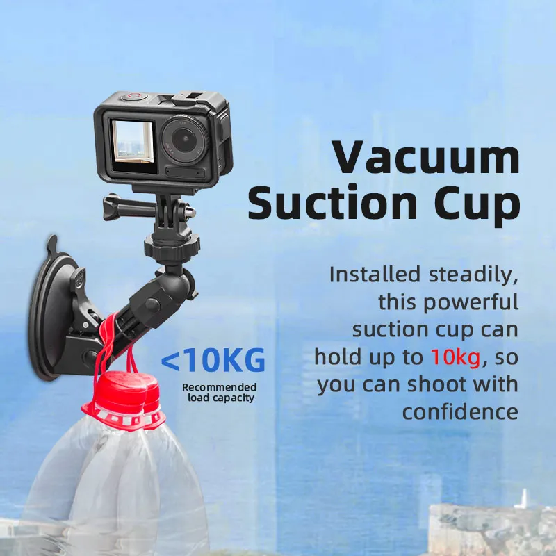 Soporte Ventosa Coche 360 GoPro DJI OSMO Action 4 5 Insta X5 X4 Móvil - imagen 4