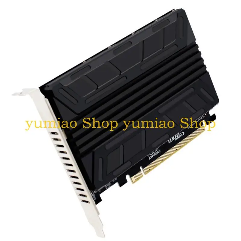 587B NVME M-KEY SSD RAIDs PCIE X16 placa adaptadora expansión matriz tarjeta dividida PCIE - imagen 5