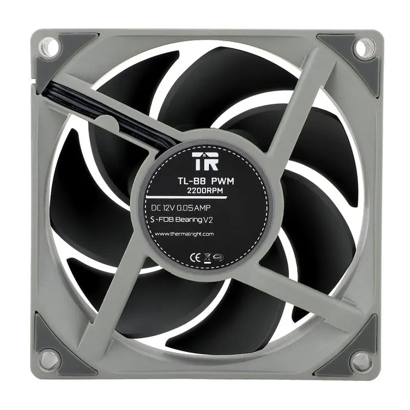 Ventilador de refrigeración de caja Thermalright TL-B8 80X80X25mm 2200 rpm 4 pines PWM ventilador de alto rendimiento - imagen 2