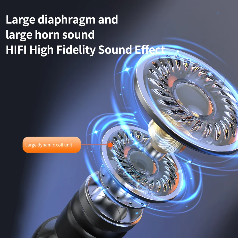 Mini auriculares intrauditivos inalámbricos X9, auriculares Bluetooth V5.2, auriculares deportivos de un solo oído, vida útil ultra larga, auriculares HIFI - imagen 5