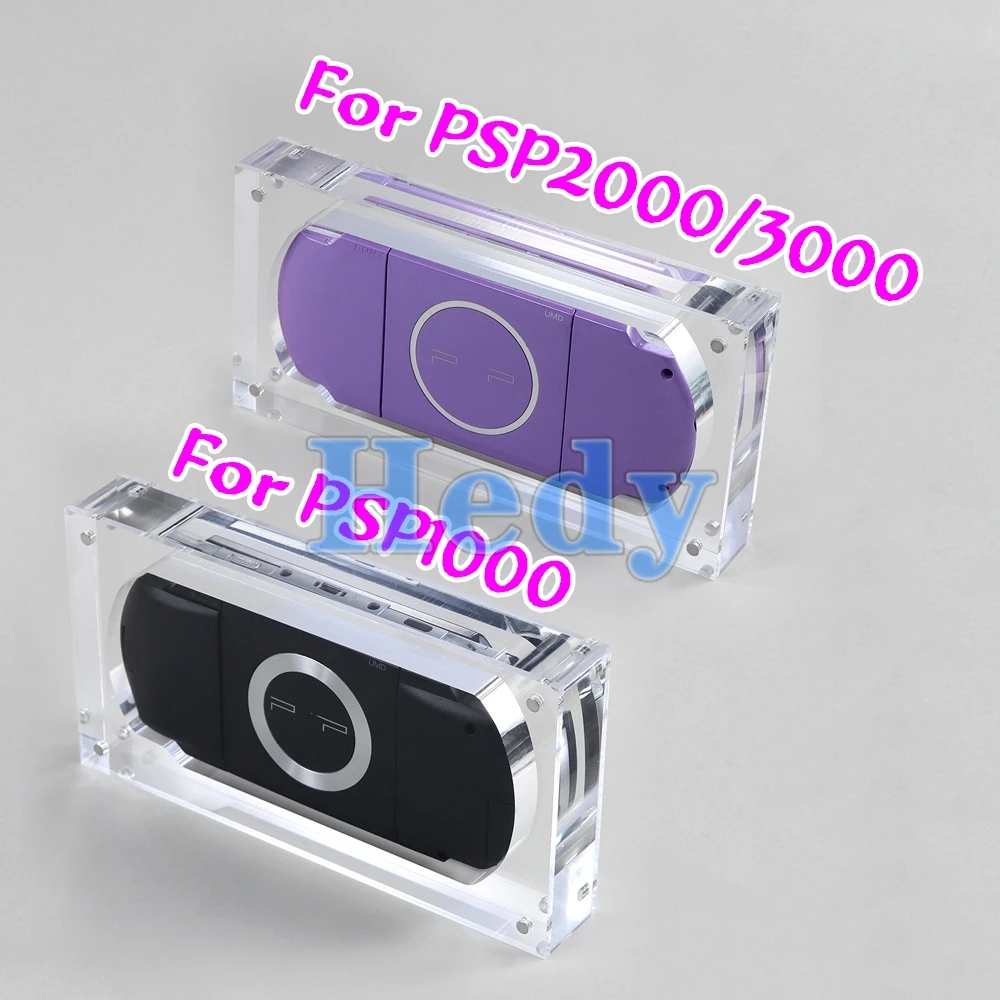 Protector de caja de acrílico transparente para consola Sony PSP2000 PSP3000, vitrina transparente para PSP 1000, 1 unidad