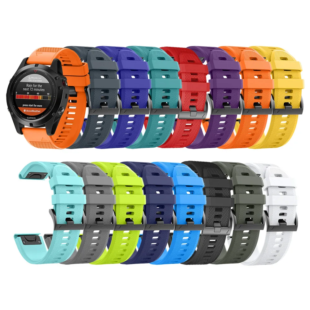 Bandas Quickfit de 22mm y 26mm para Garmin Fenix 8, 7, 7X, 6X, 6 Pro, 5X Plus, 955, correa para Epix Gen 2, 47mm, 51mm, pulsera de silicona Enduro - imagen 2