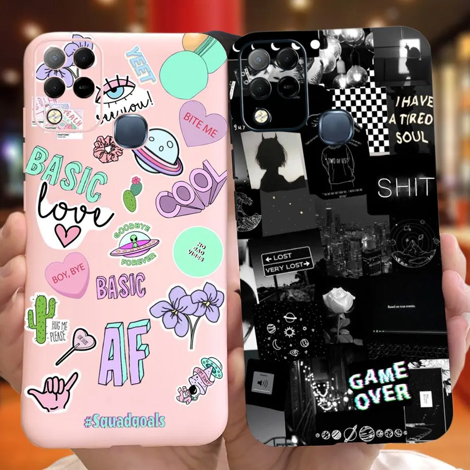 Para Infinix Hot 10S NFC funda de teléfono Cool Fashion Design funda trasera de silicona suave para INfinix Hot10s Hot 10T X689C X689B - imagen 4