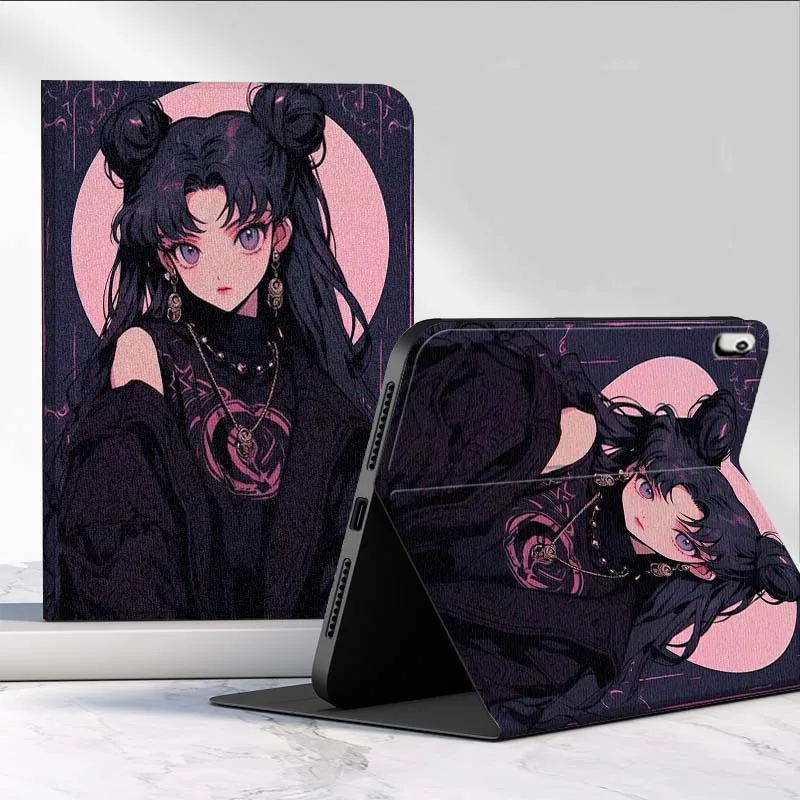 Cool Anime Girl para iPad Pro Air Mini 1 2 3 4 5 6 7 7th 8th 9th M2 10,2 9,7 10,5 10,9 11 12,9 13 pulgadas funda para tableta - imagen 2