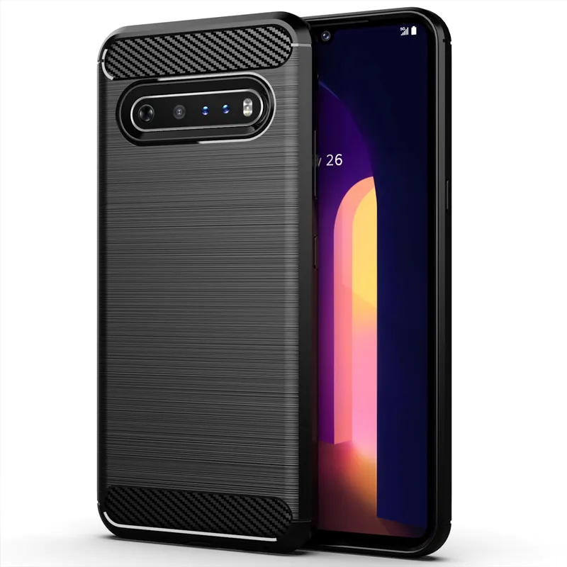 Para funda LG V60 ThinQ funda para LG V60 ThinQ V60 Thin Q Coque parachoques de silicona a prueba de golpes funda suave de TPU para LG V60 ThinQ Fundas - imagen 3