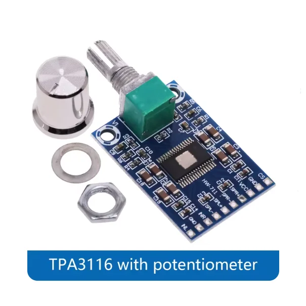 XH-M562 TPA3116D2 Mini placa amplificadora de Audio Digital módulo de placa amplificadora Clase D 2X50W DC12V-24V - imagen 3