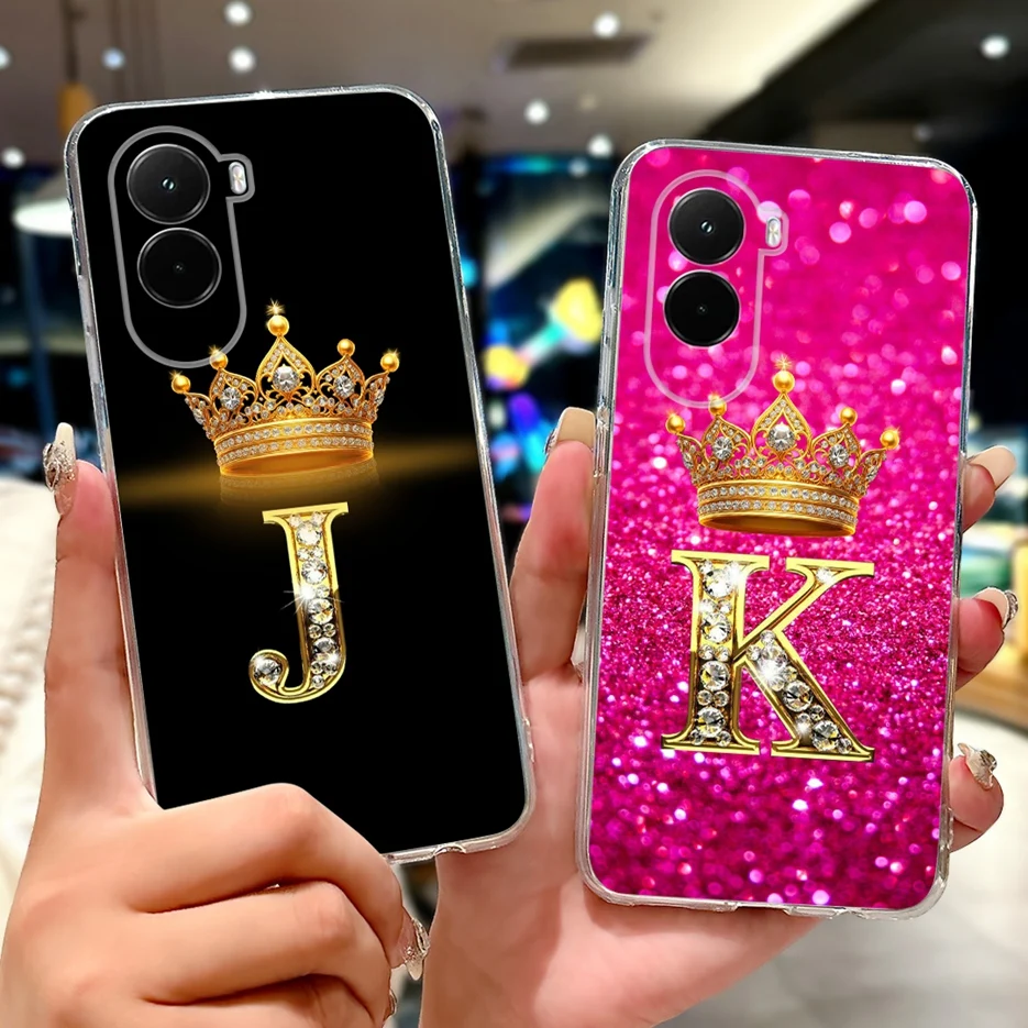 Para Xiaomi Poco M7 4G funda nueva corona letras cubierta de silicona suave funda de teléfono para Xiaomi Poco M7 Plus M7Plus PocoM7 4G Fundas bolsas