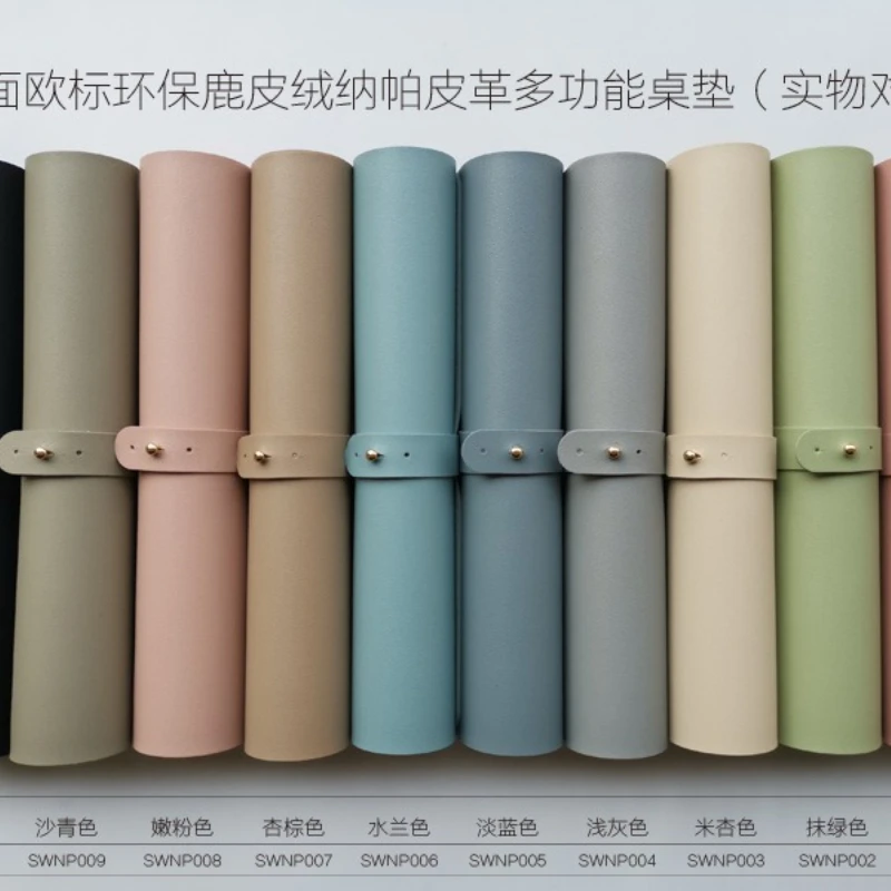 Alfombrilla de ratón de cuero de doble cara, logotipo personalizado impermeable, tamaño grande, antideslizante, impermeable, fácil de limpiar, alfombrilla de escritorio, uso ergonómico - imagen 5