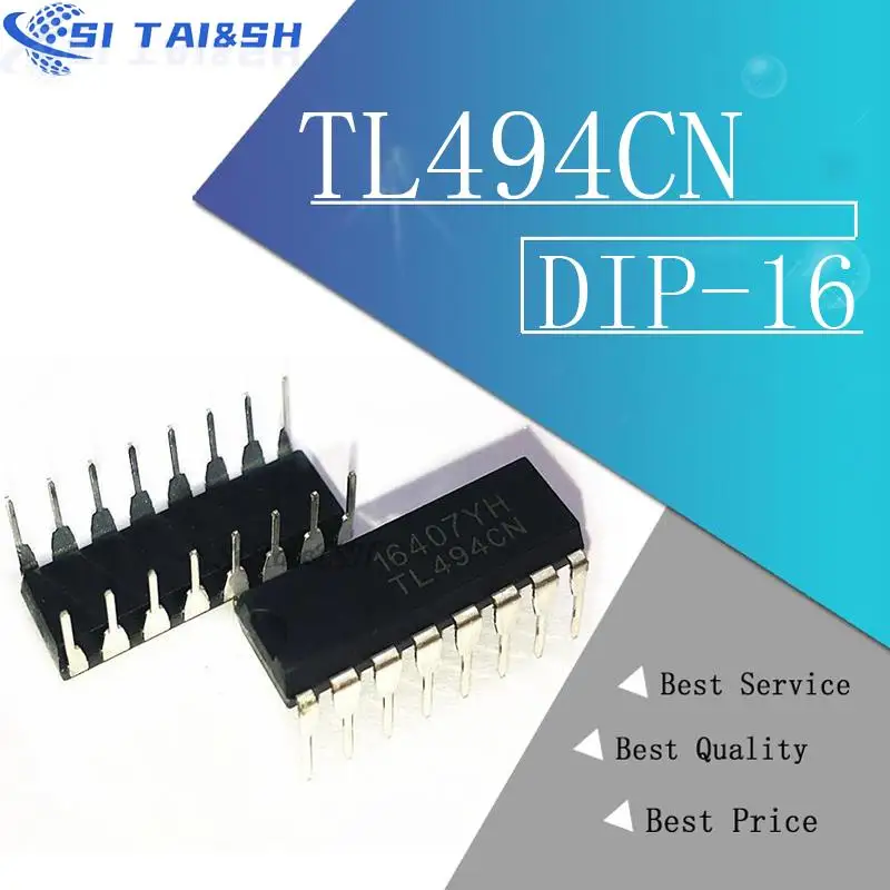 10 piezas TL494CN DIP16 TL494C DIP TL494 494CN DIP-16, IC nuevo y original