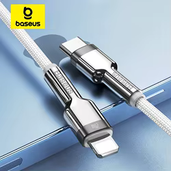 Baseus Cable USB-C a Lightning para iPhone, Carga Rápida PD 20W