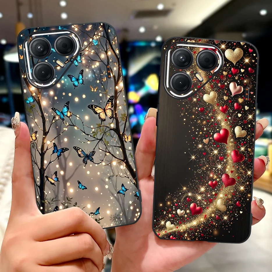 Para Tecno Pova 7 Pro 5G funda LJ8 funda pintada de lujo a la moda funda de teléfono de silicona suave para Tecno Pova 7 Ultra Pova7 5G LJ7 - imagen 2