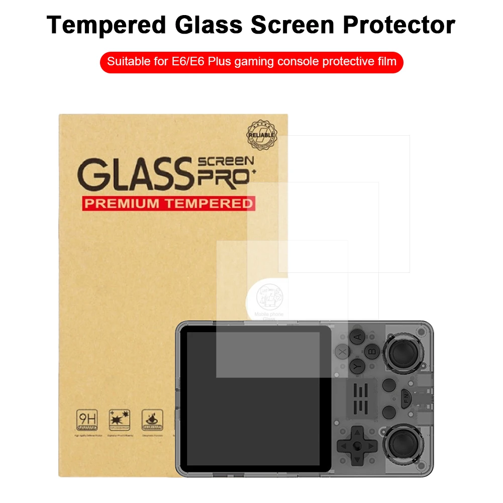 Películas protectoras de pantalla de vidrio templado, película protectora Retro para pantalla de consola Powkiddy RGB20SX, película protectora antiarañazos
