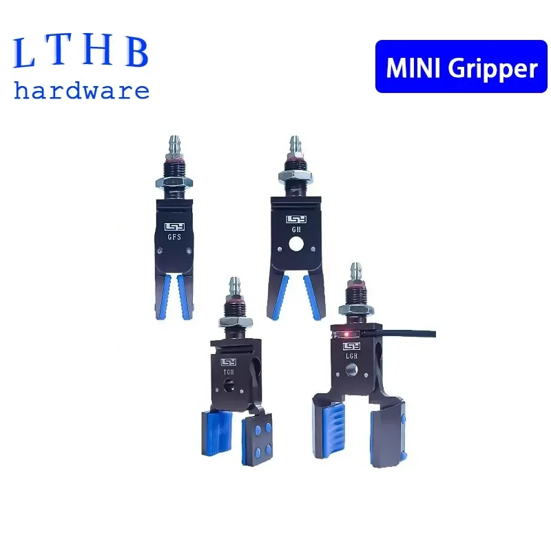 Mini pinza de fijación neumática con interruptor de Sensor de goma antideslizante, accesorios de máquina de moldeo por inyección, abrazadera manipuladora - imagen 2