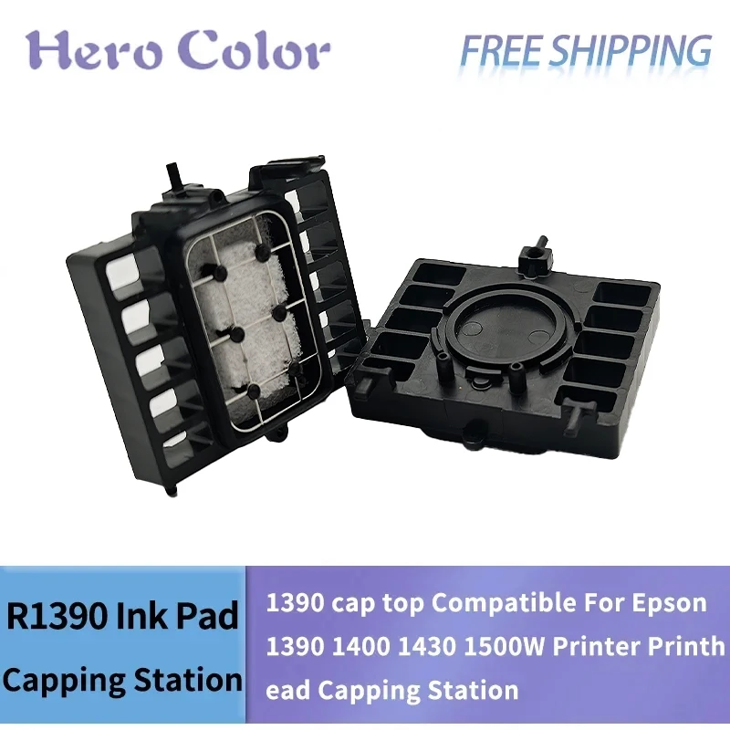 Almohadilla de tinta L1800 estación de tapado de tinta 1390 tapa superior Compatible con cabezal de impresión de impresora Epson 1390 1400 1430 1500W