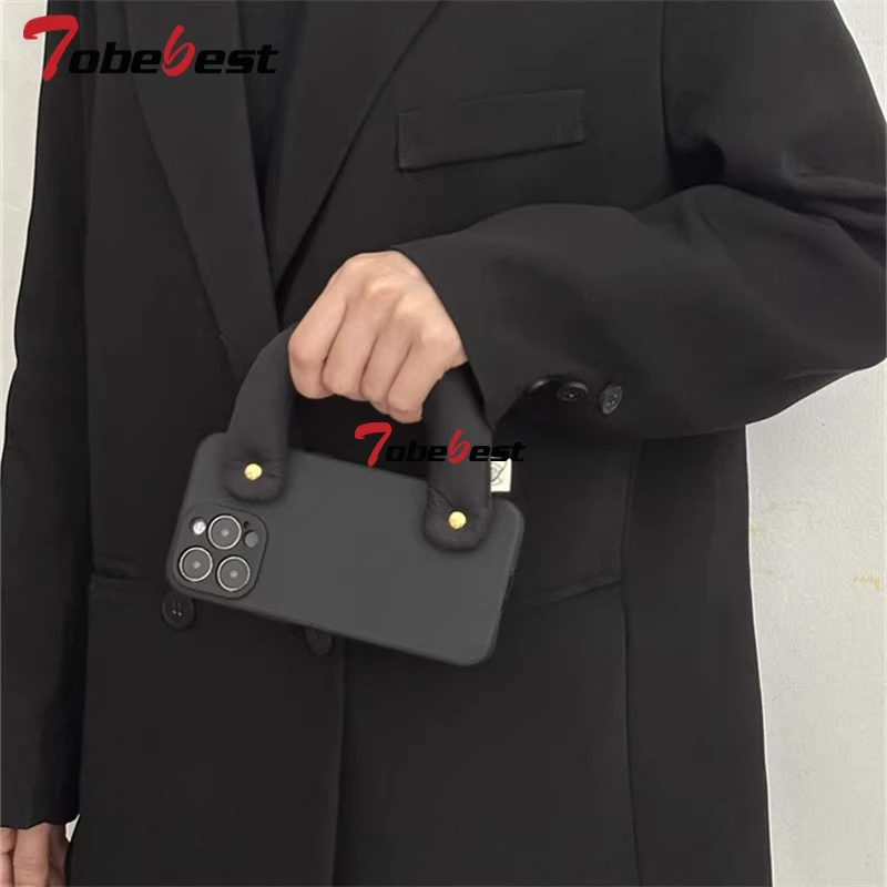 Funda de teléfono con pulsera de cuero acolchado de algodón de mano para Samsung Galaxy A16 A26 A36 A56 A06 A15 A25 A35 A55 A14 A24 A34 A54 - imagen 5