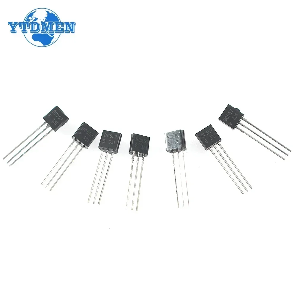 50 unids/lote Transistor BC547 BC557 TO-92 NPN PNP Kit de transistores triodo - imagen 4