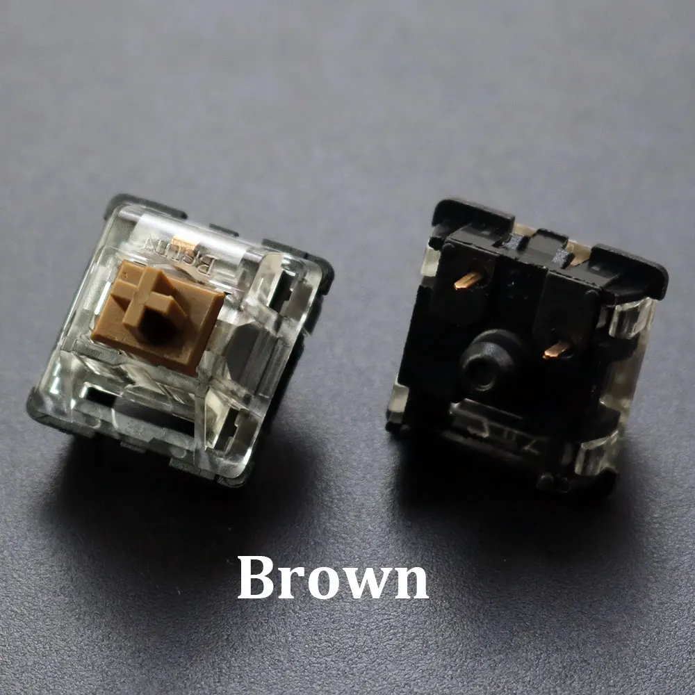 BSUN-interruptores de teclado mecánico, interruptor de llave negro, azul, marrón y rojo para enchufes CIY SMD, pines finos de 2 pines, Compatible con interruptor MX - imagen 5