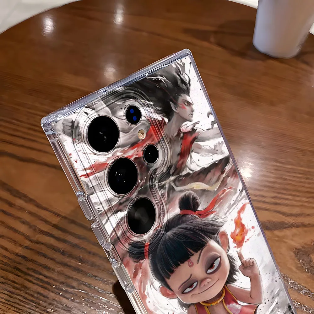 Nezha Funda de teléfono para Samsung S25 Ultra Funda Galaxy S24 Plus S23 S22 S21 S20 FE transparente a prueba de golpes Funda de silicona suave Coque - imagen 5