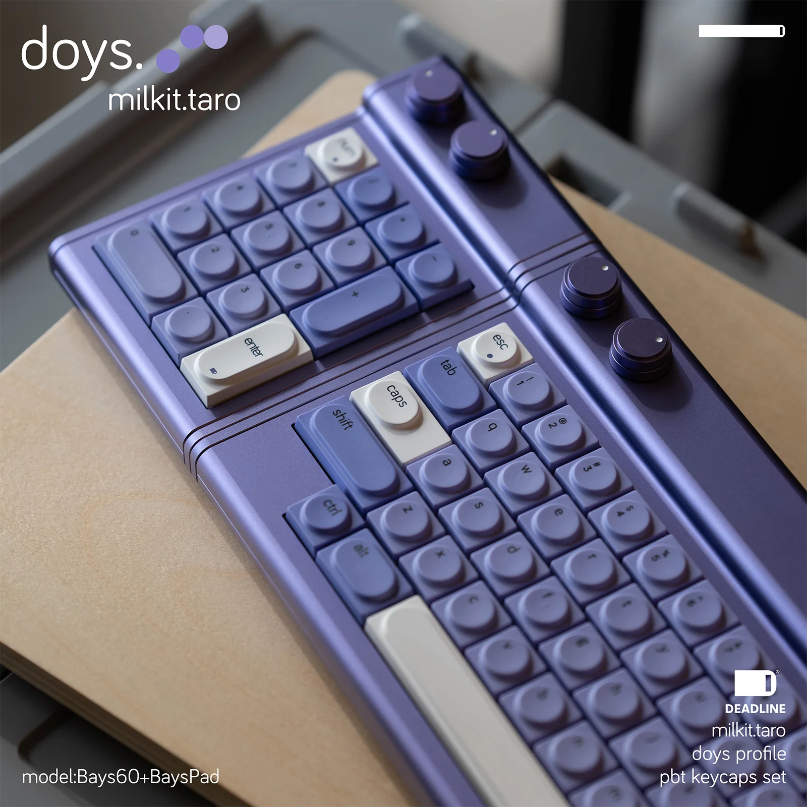 Teclas Taro leche púrpura blanco Pbt sublimación bloques de construcción juguete teclas 155 teclas para Diy Aula 75 teclas personalizadas - imagen 3