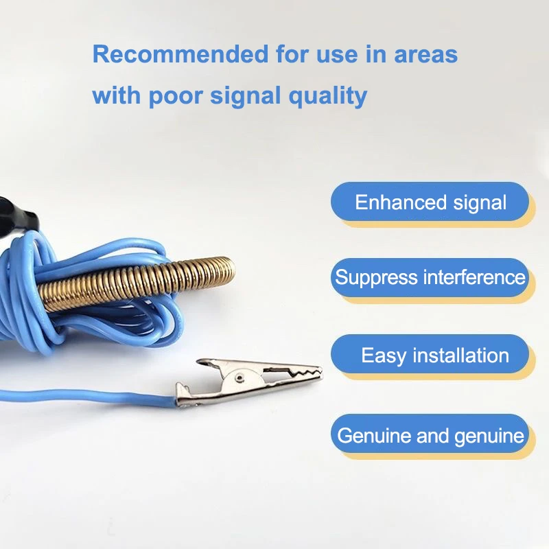 Antena suave Universal FM de onda corta, antena de mejora de señal de Radio, núcleo de cobre, abrazadera de antena externa tipo 3m/5m de longitud de Cable - imagen 5