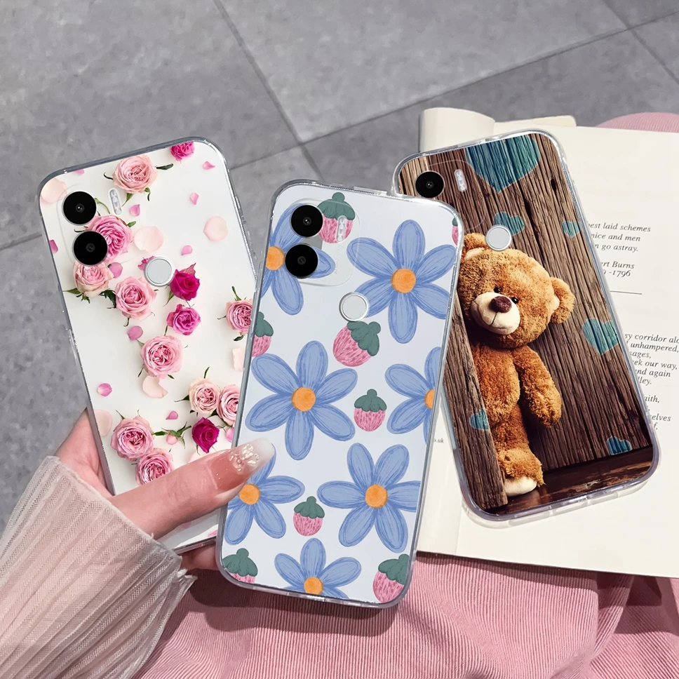 Fundas para Redmi A1 A2 Plus 4G, cubierta protectora de silicona suave, transparente, bonita, mariposa, para RedmiA1 A 2 Plus 4G - imagen 3