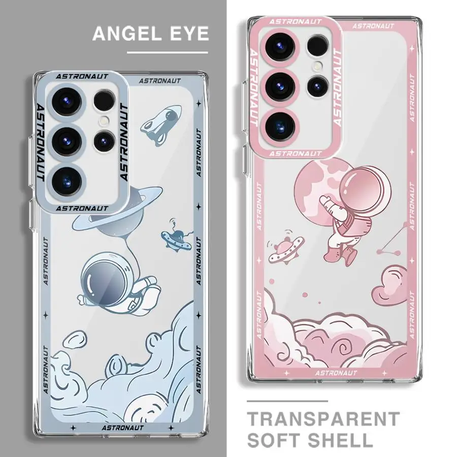 Funda de teléfono de astronauta espacial de lujo para Galaxy note 20, 20Ultra, S21, S23, S22, S20, S24 Plus, S20, S23, S22, S21, S24, S23 Ultra, S20, S23, S21 FE