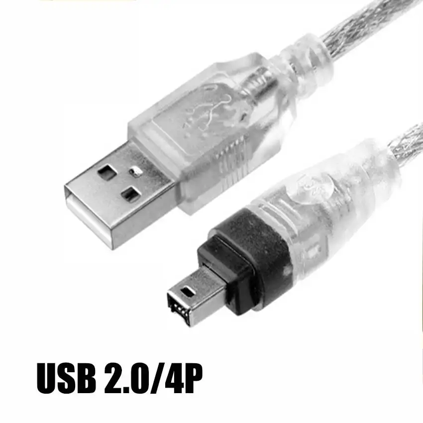 JCD para 1394 Firewire USB 4P 6P a 4 pines IEEE 1394 Cable de conexión para videocámara MINI DV HDV 1394 cámara Cable de datos de captura de vídeo - imagen 4