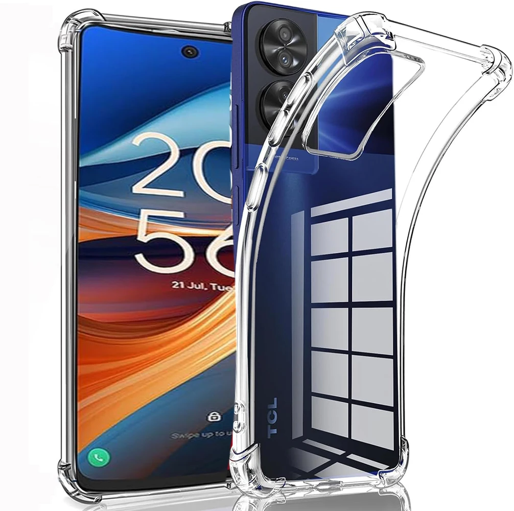 Funda de TPU suave con Esquinas reforzadas, cubierta trasera a prueba de golpes para TCL 50 SE 50SE 4G 501 505 TCL 40 NxtPaper 4G