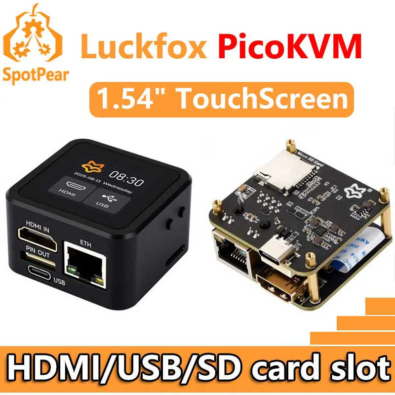 Luckfox PicoKVM KVM NanoKVM RV1106 Pico Control remoto/potencia/Servidor de mantenimiento de escritorio HDMI USB para PiKVM Raspberry Pi