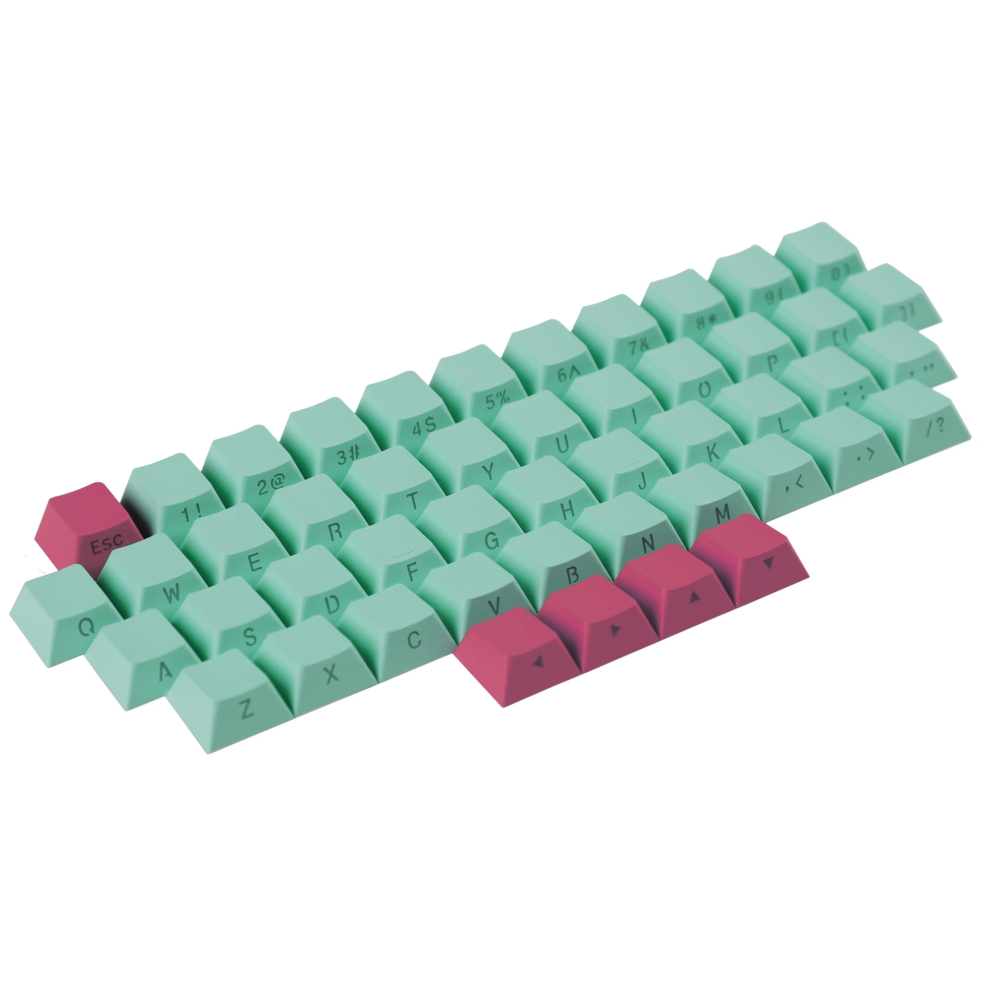 Teclas de modificadores alfanuméricos con perfil de cereza iluminado lateral de doble disparo azul y rosa para teclado Led orientado al sur - imagen 3