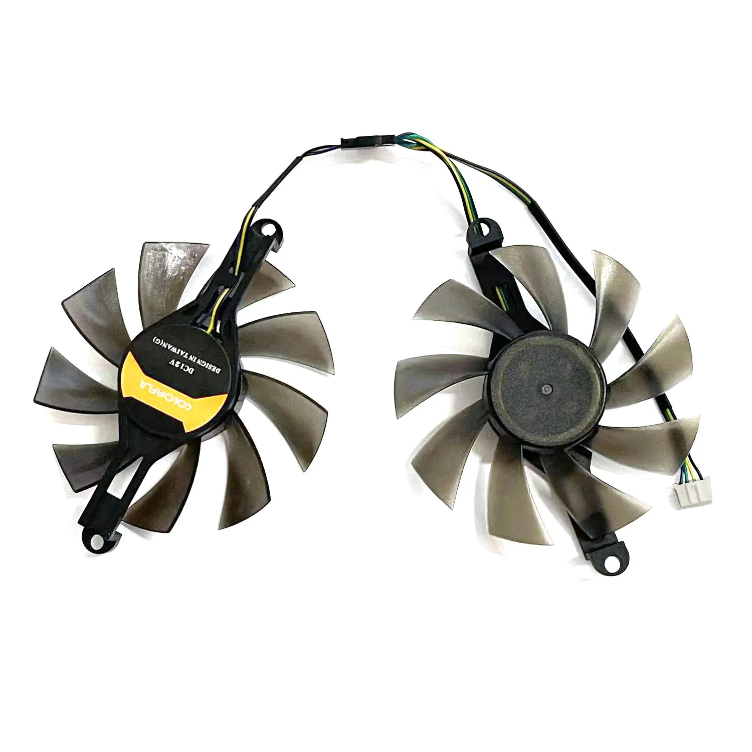 2 unids/set 85MM GPU Cooler, para PARA ALSEYE RX580 rx 580 8gb, colorido P106 GTX1060 950 960 tarjeta gráfica VGA, reemplazar FL8015 12VB - imagen 3