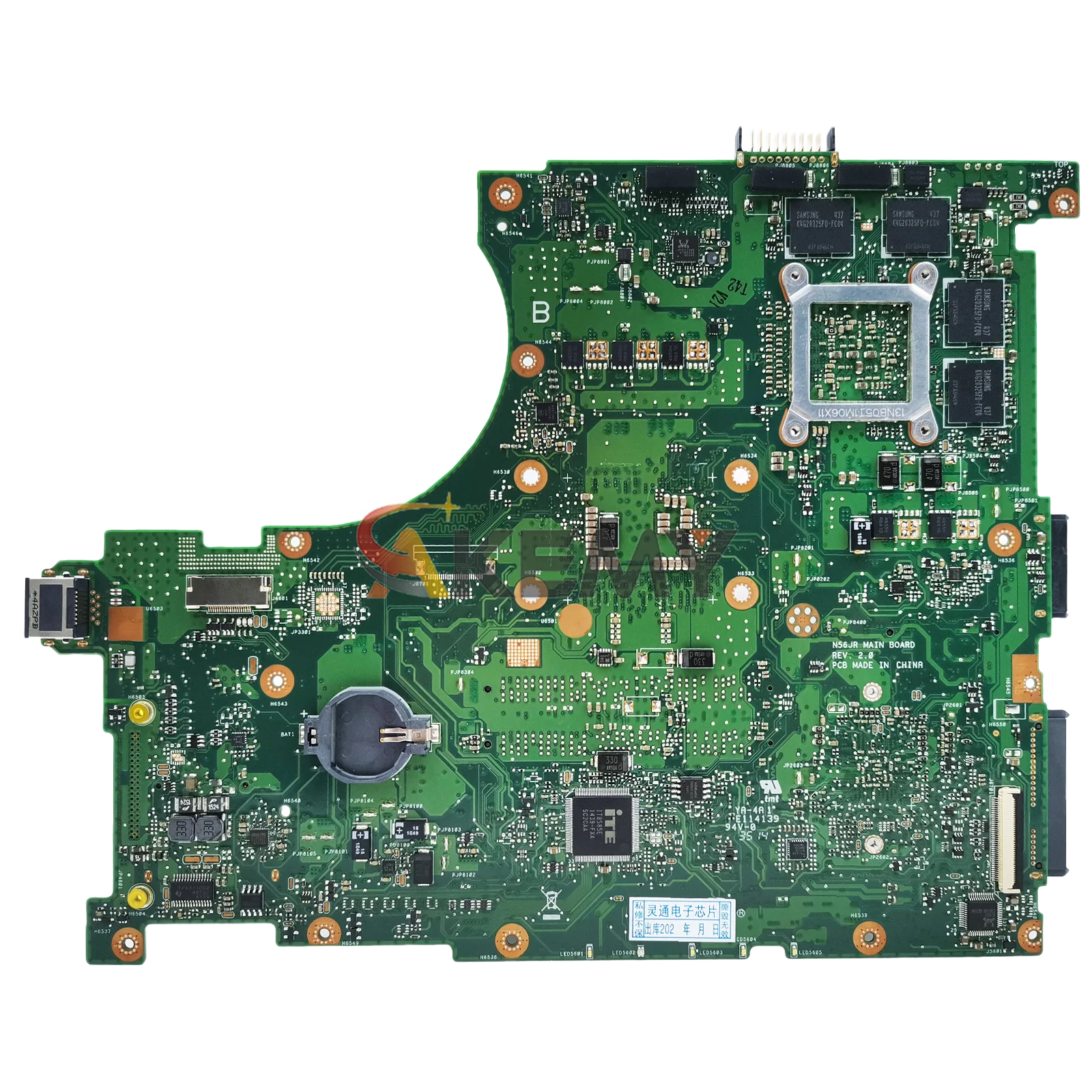 Placa base para ordenador portátil N56JR para ASUS N56JK N56JR N56JN N56J placa base para portátil con CPU i3 i5 i7 100% pruebas OK envío rápido stk - imagen 2