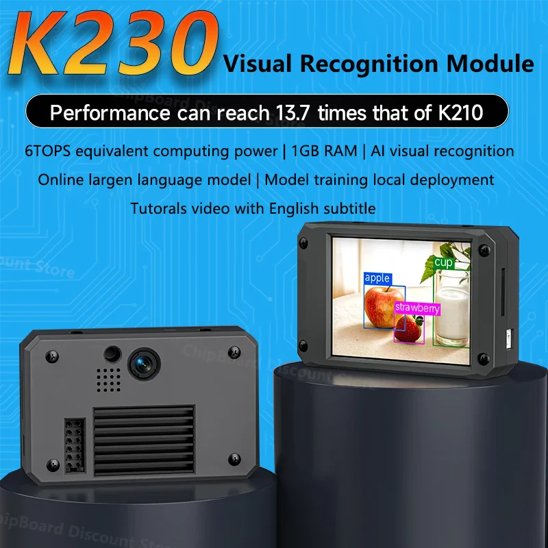 Módulo de visión K230 AI, Chip Kendryte K230 de 2MP con pantalla táctil HD de 2,4 pulgadas para Kit de coche Robot DIY - imagen 2