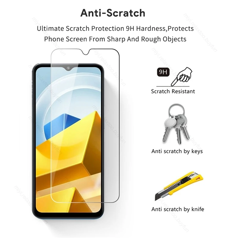 Vidrio Protector de cámara para Poco M5, película protectora de pantalla, cubierta, 6 en 1 - imagen 5